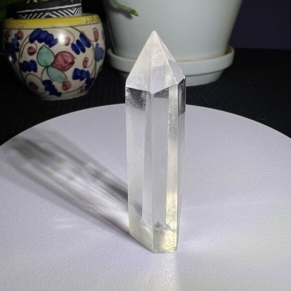 Clear Quartz Crystal Obelisk Meditation Tower‎ (#8) - Picture 5 of 8